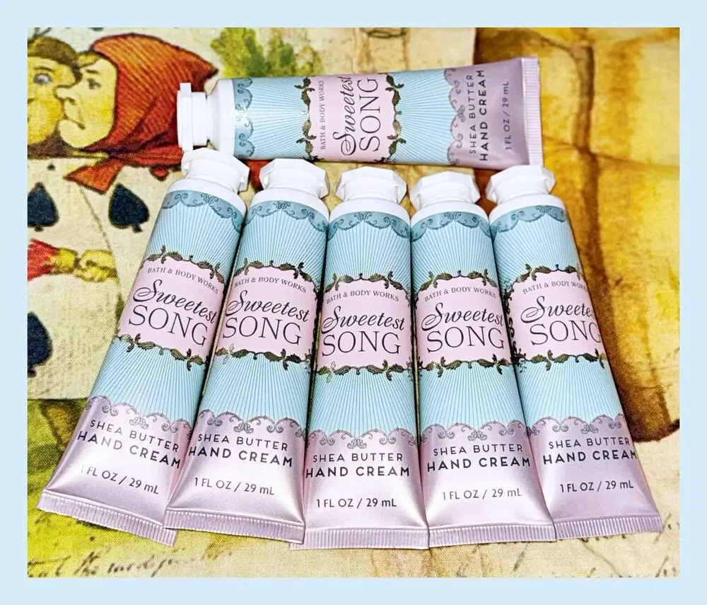 Bath & Body Works 1 fl oz Sweetest Song Shea Butter Hand Cream x6